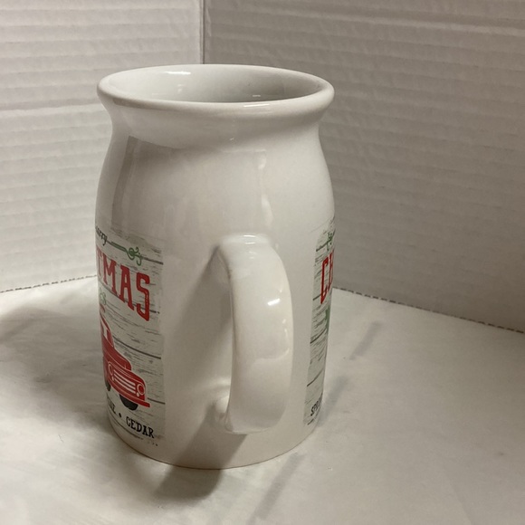 Dat’l Do It Festive Christmas Mug Cup Red Truck with Christmas Tree in Back 14oz - Picture 4 of 6